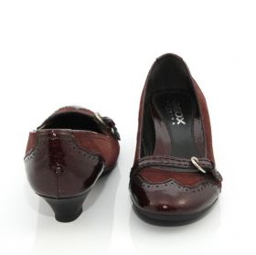 Дамски обувки GEOX - велурени в бордо
