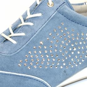 Немски Дамски обувки CAPRICE 9-23603-22 - сини велурени