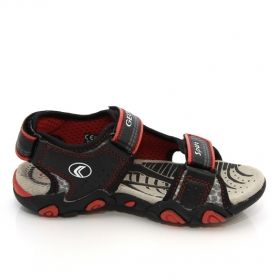 Boys' Light Up sandals GEOX J4224F 014CE C0048 (black/red)