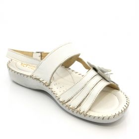 Sandale femei GLAMOUR albe