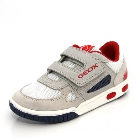 Детски обувки за момче GEOX J4247C 01422 C0050, Бели с червено