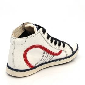Sneaker alta GEOX - bianco/rosso