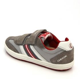 Sneaker bassa GEOX J42A4A 01422 C0051 - grigio/rosso
