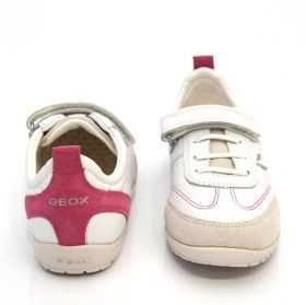 Kids' Sneakers GEOX J42B1C 04322 C0563 (white-fuchsia)