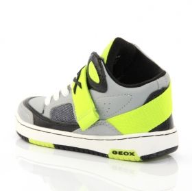 Boys' sneakers GEOX J34K1E 05411 C0666 (grey/lime)