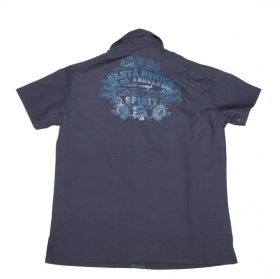 Детска риза Geox K8190M TQ051 F4100 - синя с къс ръкав