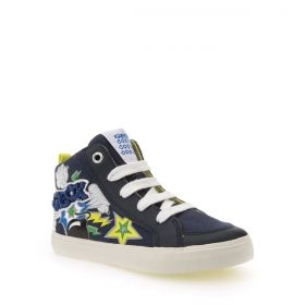 Дишащи Детски кецове GEOX - сини  с бяло