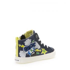 Дишащи Детски кецове GEOX - сини  с бяло