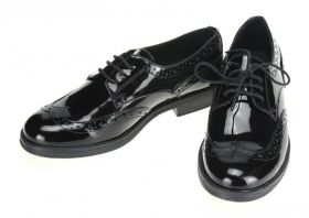 Дишащи Детски обувки GEOX - лачени  