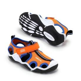 Дишащи Детски сандали GEOX със затворени пръсти 