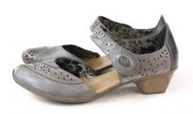 Дамски обувки RIEKER 49757-40 с патентован комфорт - сиви