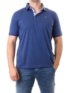 Мъжка риза GEOX M2210D T1289 F4070 - синя  с къс ръкав
