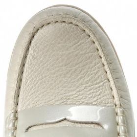 Mocasini femei GEOX ARETHEA D621SB 0AKHI C1002 alb din piele naturala