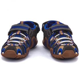 Kids` sandals GEOX J4224E 05014 C6849 closed toe (brown/blue)