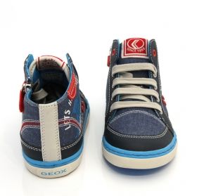 Boys' sneakers GEOX J42A7E 01054 C4231 (navy/sky)