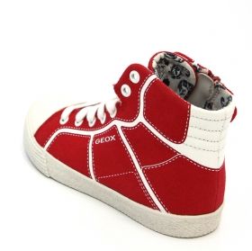 Sneaker alta GEOX J42A8A 00010 C7000 - rosso/bianco