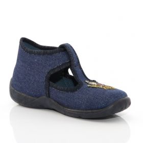 Текстилни бебешки обувки Superfit 8-00263-81, Син деним