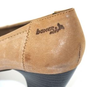 Pantofi cu toc femei BOXER din piele naturala