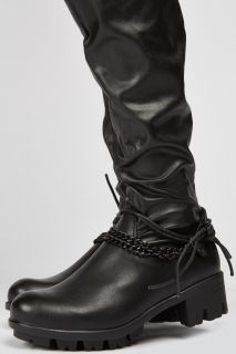 Chain Detail Knee High Boots
