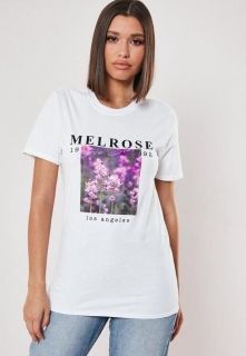 Бяла тениска Melrose