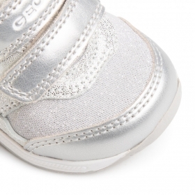 Дишащи Бебешки обувки GEOX RISHON B840LA 0MAAS C0007, сребърни