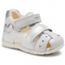 Дишащи Бебешки обувки GEOX KAYATAN  B9251A 044HI C0007, бели