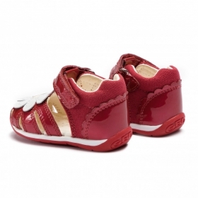 Дишащи Бебешки обувки GEOX BABY EACH B920AA 010HI C0003, червени
