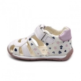 Дишащи Бебешки обувки GEOX EACH B920AC 0AW54 C0406, бели
