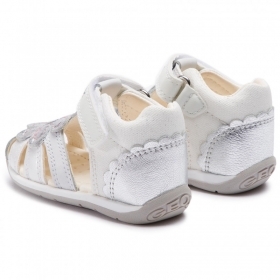 Дишащи Бебешки обувки GEOX BABY EACH B920AA 009KY C0007, бели