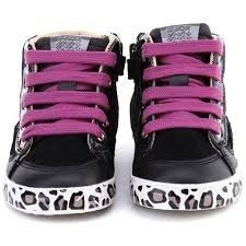 Girls' Sneakers GEOX B KIWI B54D5B 02243 C0495 (black/cyclamen)