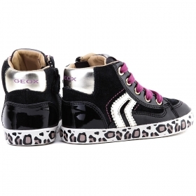 Girls' Sneakers GEOX B KIWI B54D5B 02243 C0495 (black/cyclamen)