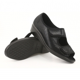 BEFADO DR ORTO 051D014 Pantofi ortopedici femei cu platforma, negri