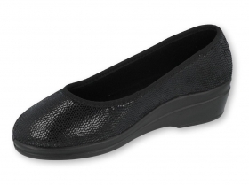 INBLU 053D014 Pantofi ortopedici femei cu platforma, negri
