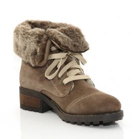 RIEKER Дамски боти  с патентован комфорт - бежови