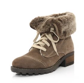 RIEKER Дамски боти  с патентован комфорт - бежови