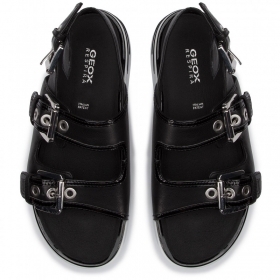 Дишащи Дамски сандали на платформа GEOX D OTTAYA D92CMC 08502 C9999, черни