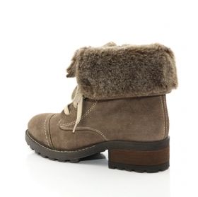 RIEKER Дамски боти  с патентован комфорт - бежови