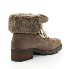 RIEKER Дамски боти  с патентован комфорт - бежови