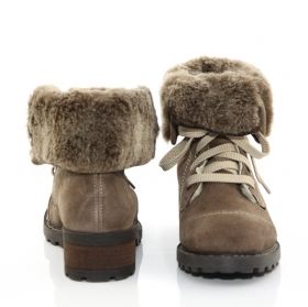 RIEKER Дамски боти  с патентован комфорт - бежови