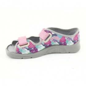 BEFADO MAX 969X149 Детски сандали за момиче от текстил, Розови