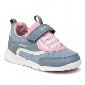 Бебешки маратонки GEOX R RUNNER G. D B15H8D 014BC C4063, Сиви с розово