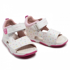 Бебешки сандали със затворена пета GEOX TAPUZ B150YD 000BC C0406, Бели