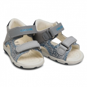 Бебешки сандали за прохождане GEOX B S.ELBA B. B B15L8B 05410 C1297, Сиви