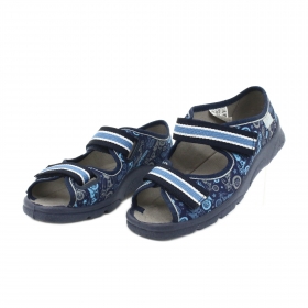 BEFADO MAX 969X159 Детски сандали за момче от текстил, Сини
