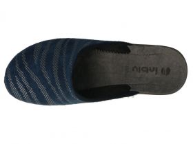 INBLU 5D22004 Италиански дамски чехли, Сини с ефектни ленти