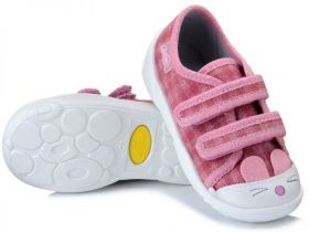 BEFADO MAXI 907P109 Бебешки текстилни обувки, Розово каре