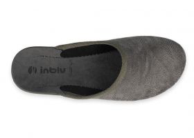 INBLU 5D22025 Италиански дамски чехли, Сиви с ефектни ленти
