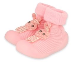 BEFADO 002P029 Бебешки Обувки чорапчета, Розови със зайче