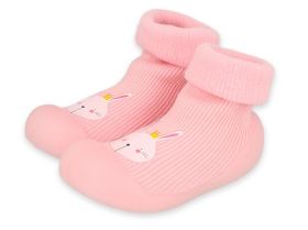 BEFADO 002P022 Бебешки Обувки чорапчета, Розови със зайче