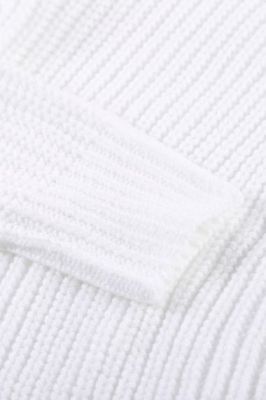 Дамски пуловер тип жилетка, Бял